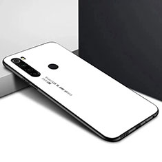 Silikon Schutzhülle Rahmen Tasche Hülle Spiegel Farbverlauf Regenbogen H01 für Xiaomi Redmi Note 8T Weiß