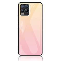 Silikon Schutzhülle Rahmen Tasche Hülle Spiegel Farbverlauf Regenbogen JM2 für Realme 8 Pro Rosa