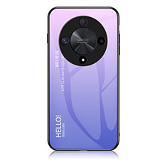 Silikon Schutzhülle Rahmen Tasche Hülle Spiegel Farbverlauf Regenbogen LS1 für Huawei Honor Magic6 Lite 5G Helles Lila
