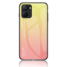 Silikon Schutzhülle Rahmen Tasche Hülle Spiegel Farbverlauf Regenbogen LS1 für Realme 10S 5G Gelb