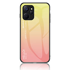 Silikon Schutzhülle Rahmen Tasche Hülle Spiegel Farbverlauf Regenbogen LS1 für Realme 10T 5G Gelb