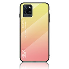 Silikon Schutzhülle Rahmen Tasche Hülle Spiegel Farbverlauf Regenbogen LS1 für Realme V11 5G Gelb