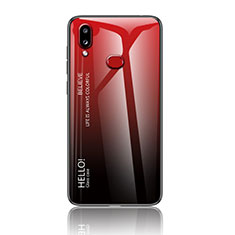 Silikon Schutzhülle Rahmen Tasche Hülle Spiegel Farbverlauf Regenbogen LS1 für Samsung Galaxy A10s Rot