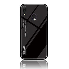 Silikon Schutzhülle Rahmen Tasche Hülle Spiegel Farbverlauf Regenbogen LS1 für Samsung Galaxy A20e Schwarz
