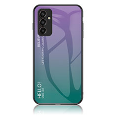 Silikon Schutzhülle Rahmen Tasche Hülle Spiegel Farbverlauf Regenbogen LS1 für Samsung Galaxy F13 4G Plusfarbig
