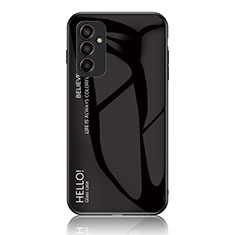 Silikon Schutzhülle Rahmen Tasche Hülle Spiegel Farbverlauf Regenbogen LS1 für Samsung Galaxy F13 4G Schwarz