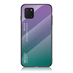 Silikon Schutzhülle Rahmen Tasche Hülle Spiegel Farbverlauf Regenbogen LS1 für Samsung Galaxy Note 10 Lite Plusfarbig