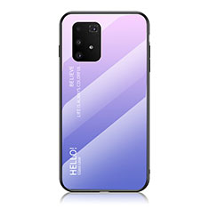 Silikon Schutzhülle Rahmen Tasche Hülle Spiegel Farbverlauf Regenbogen LS1 für Samsung Galaxy S10 Lite Helles Lila