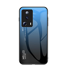 Silikon Schutzhülle Rahmen Tasche Hülle Spiegel Farbverlauf Regenbogen LS1 für Xiaomi Mi 12 Lite NE 5G Blau