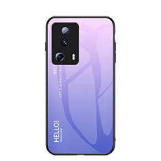 Silikon Schutzhülle Rahmen Tasche Hülle Spiegel Farbverlauf Regenbogen LS1 für Xiaomi Mi 12 Lite NE 5G Helles Lila
