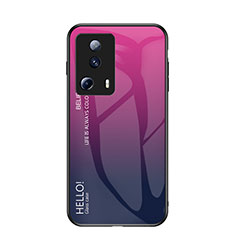 Silikon Schutzhülle Rahmen Tasche Hülle Spiegel Farbverlauf Regenbogen LS1 für Xiaomi Mi 12 Lite NE 5G Pink