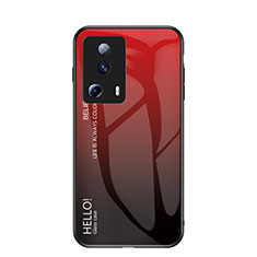 Silikon Schutzhülle Rahmen Tasche Hülle Spiegel Farbverlauf Regenbogen LS1 für Xiaomi Mi 12 Lite NE 5G Rot