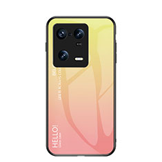 Silikon Schutzhülle Rahmen Tasche Hülle Spiegel Farbverlauf Regenbogen LS1 für Xiaomi Mi 13 Pro 5G Gelb