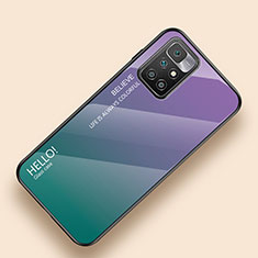 Silikon Schutzhülle Rahmen Tasche Hülle Spiegel Farbverlauf Regenbogen LS1 für Xiaomi Redmi 10 (2022) Plusfarbig
