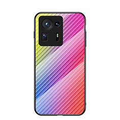 Silikon Schutzhülle Rahmen Tasche Hülle Spiegel Farbverlauf Regenbogen LS2 für Xiaomi Mi Mix 4 5G Rosa