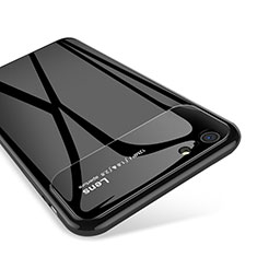 Silikon Schutzhülle Rahmen Tasche Hülle Spiegel für Apple iPhone 6 Plus Schwarz