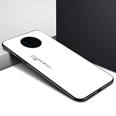 Silikon Schutzhülle Rahmen Tasche Hülle Spiegel für Huawei Enjoy 20 Plus 5G Weiß