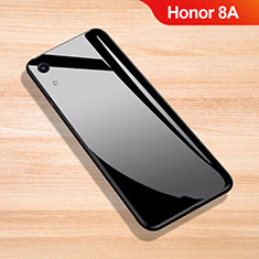 Silikon Schutzhülle Rahmen Tasche Hülle Spiegel für Huawei Honor 8A Schwarz