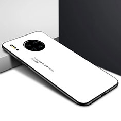 Silikon Schutzhülle Rahmen Tasche Hülle Spiegel für Huawei Mate 30 Pro 5G Weiß