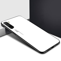 Silikon Schutzhülle Rahmen Tasche Hülle Spiegel für Huawei Mate 40 Lite 5G Weiß