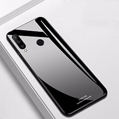 Silikon Schutzhülle Rahmen Tasche Hülle Spiegel für Huawei Nova 4e Schwarz