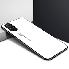 Silikon Schutzhülle Rahmen Tasche Hülle Spiegel für Huawei Nova 8 Pro 5G Weiß