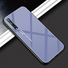 Silikon Schutzhülle Rahmen Tasche Hülle Spiegel für Huawei P smart S Grau