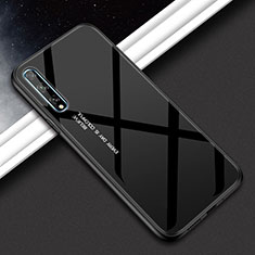 Silikon Schutzhülle Rahmen Tasche Hülle Spiegel für Huawei P smart S Schwarz