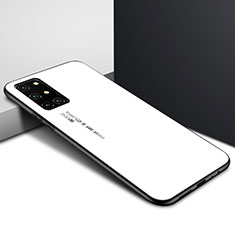 Silikon Schutzhülle Rahmen Tasche Hülle Spiegel für OnePlus 8T 5G Weiß