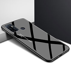 Silikon Schutzhülle Rahmen Tasche Hülle Spiegel für Oppo A11s Schwarz