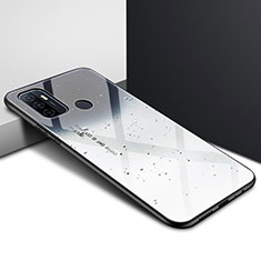 Silikon Schutzhülle Rahmen Tasche Hülle Spiegel für Oppo A33 Grau