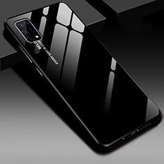 Silikon Schutzhülle Rahmen Tasche Hülle Spiegel für Realme V5 5G Schwarz