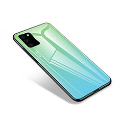 Silikon Schutzhülle Rahmen Tasche Hülle Spiegel für Samsung Galaxy S20 FE 4G Grün