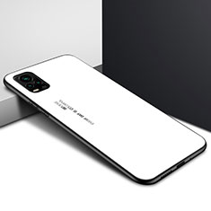 Silikon Schutzhülle Rahmen Tasche Hülle Spiegel für Vivo V20 Pro 5G Weiß