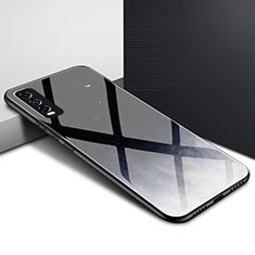 Silikon Schutzhülle Rahmen Tasche Hülle Spiegel für Vivo Y30 Schwarz