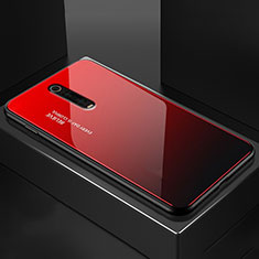 Silikon Schutzhülle Rahmen Tasche Hülle Spiegel für Xiaomi Mi 9T Pro Rot