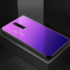 Silikon Schutzhülle Rahmen Tasche Hülle Spiegel für Xiaomi Mi 9T Violett