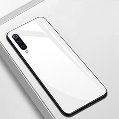 Silikon Schutzhülle Rahmen Tasche Hülle Spiegel für Xiaomi Mi A3 Weiß