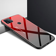 Silikon Schutzhülle Rahmen Tasche Hülle Spiegel für Xiaomi POCO C31 Rot