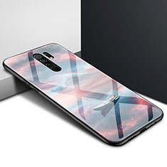 Silikon Schutzhülle Rahmen Tasche Hülle Spiegel für Xiaomi Redmi 9 Braun