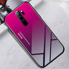 Silikon Schutzhülle Rahmen Tasche Hülle Spiegel für Xiaomi Redmi Note 8 Pro Violett