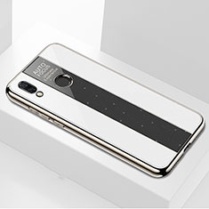 Silikon Schutzhülle Rahmen Tasche Hülle Spiegel M01 für Huawei Nova 3i Weiß