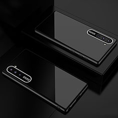 Silikon Schutzhülle Rahmen Tasche Hülle Spiegel M01 für Samsung Galaxy Note 10 Schwarz