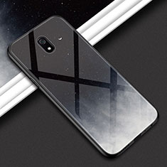 Silikon Schutzhülle Rahmen Tasche Hülle Spiegel M01 für Xiaomi Redmi 8A Dunkelgrau
