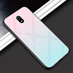 Silikon Schutzhülle Rahmen Tasche Hülle Spiegel M01 für Xiaomi Redmi 8A Rosa