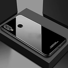 Silikon Schutzhülle Rahmen Tasche Hülle Spiegel M02 für Huawei Honor 10 Lite Schwarz