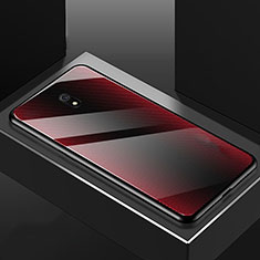 Silikon Schutzhülle Rahmen Tasche Hülle Spiegel M02 für Xiaomi Redmi 8A Rot