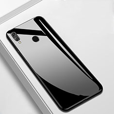Silikon Schutzhülle Rahmen Tasche Hülle Spiegel M05 für Huawei Enjoy 9 Plus Schwarz