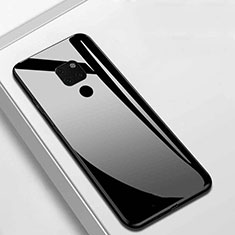 Silikon Schutzhülle Rahmen Tasche Hülle Spiegel T01 für Huawei Mate 20 X 5G Schwarz