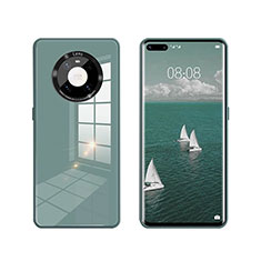 Silikon Schutzhülle Rahmen Tasche Hülle Spiegel T01 für Huawei Mate 40 Pro Grün
